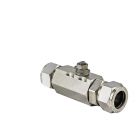 1" Tube Compression Stainless Steel Replacement Actuator-ready Ball valve