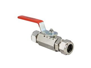 1/4" Tube Compression Stainless Steel Manual Ball Valve