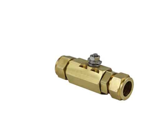 1/4" Tube Compression Brass Replacement Actuator-ready Ball valve