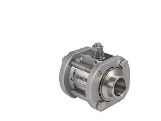 1" Tube Socket Weld Stainless Steel Replacement Actuator-ready Ball valve