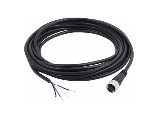 M12 Female 4-Pin Cable, 12' (4 Meters)