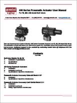 400 Series Pneumatic Actuator User Manual