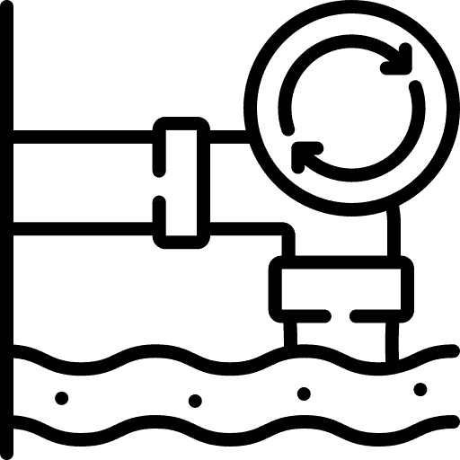 icon of a wastewater pipe